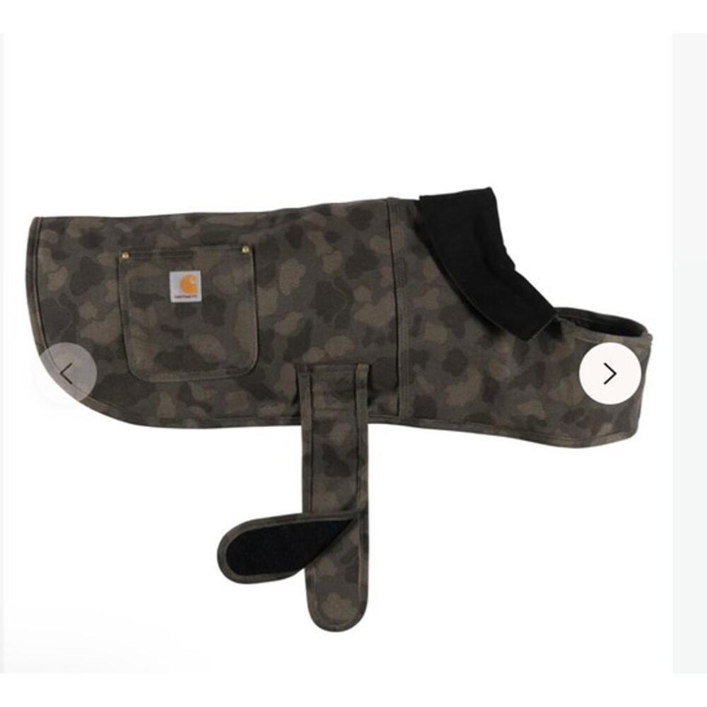 Carhartt Firm Duck Insulated Dog Chore Coat, Duck Camo Tarmac, Small, NWOT